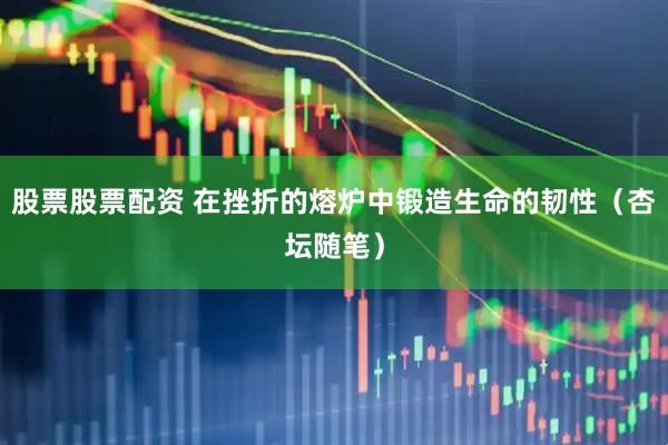 股票股票配资 在挫折的熔炉中锻造生命的韧性（杏坛随笔）